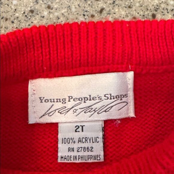 LORD & TAYLOR Vintage Toddler Zoo Animal Sweater - Picture 3 of 7